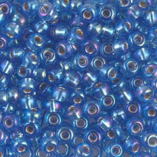 Miyuki rocailles Perlen 6/0 - Silverlined sapphire ab 6-1019